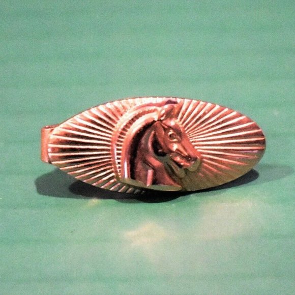 Other - Gold Colored Horse Tie Clasp